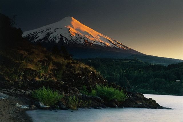 Villarica Volcano and Lake