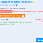 Ibis Budget Madrid Vallecas preço.fw